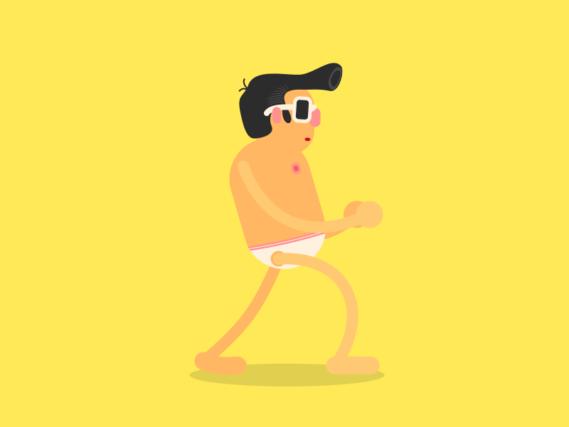 Elvis? Is this you, bro?! 2d 2d animation animation elvis gif illustration star