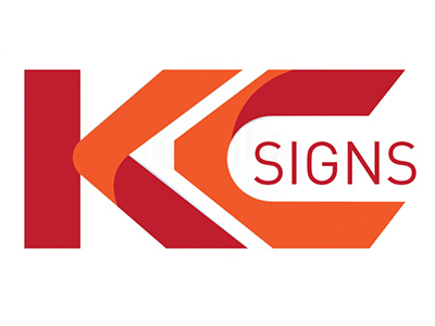 KC Signs business design freelance logo orange red signs vector