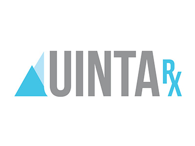 Uinta Rx Logo blue business design gray logo pharmacy signs vector