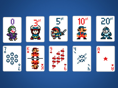 Card Deck - Custom Pixel art cards custom deck design games illustration pixel video games