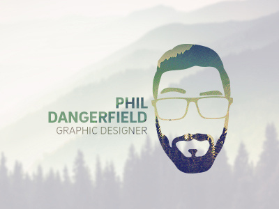 Pd Graphic Designer face forest graphic design green illustration nature resume typography