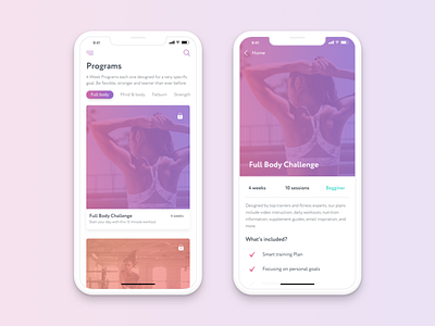 Fitness App app design fit fitness health ios iphone iphone x sport training ui ux