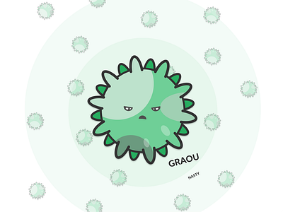 Nasty virus coronavirus design illustration vector