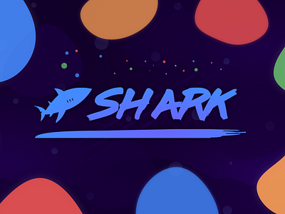 Shark app branding vector