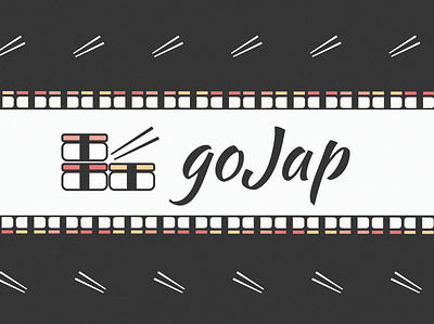 GoJap branding design logo wallpaper