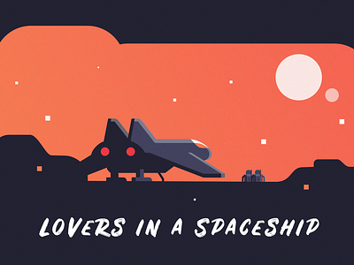 Lovers in a spaceship