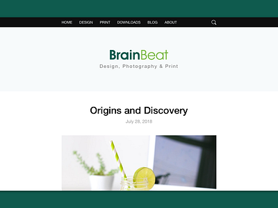 BrainBeat Website - Design, Photography & Print ui design web website