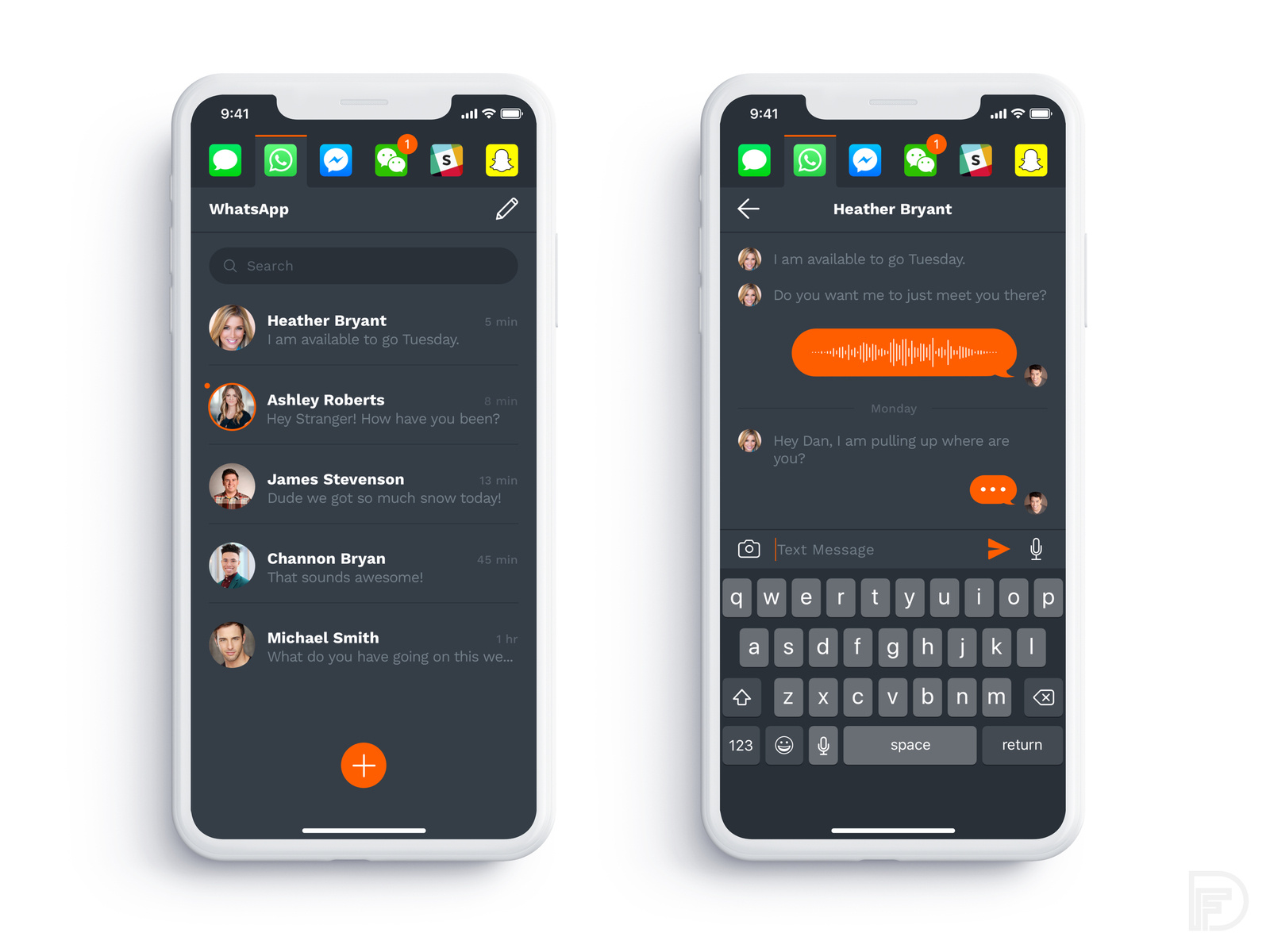 Daily Ui - Direct Message by Dan Freeman on Dribbble