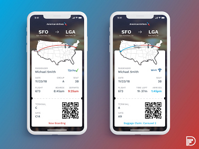 Daily UI - Boarding Pass app boardingpass branding color daily 100 daily challange design iphone logo mobile typography ui ux