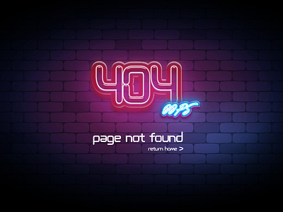 404 Page Concept