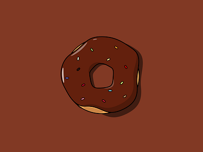 Chocolate Donut design donut figma illustraion minimal vector