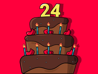 Birthday Cake Illustration