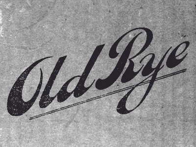 Old Rye brand hand lettering handlettering lettering old rye typography