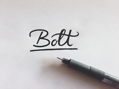 Bolt bolt hand lettering lettering typography