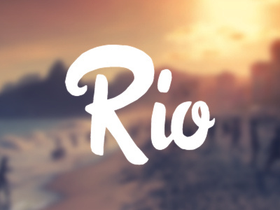 Rio city hand lettering lettering rio series