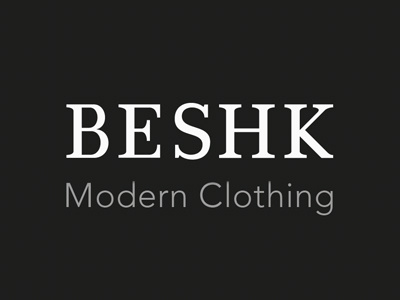 Beshk beshk brand lettering logotype vector