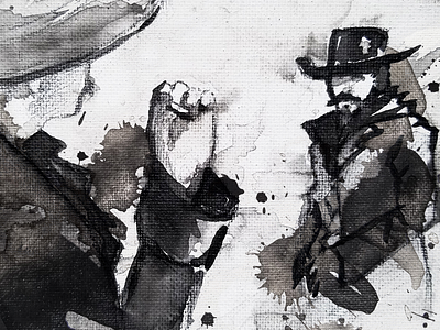 Showdown cowboy grunge ink showdown standoff western