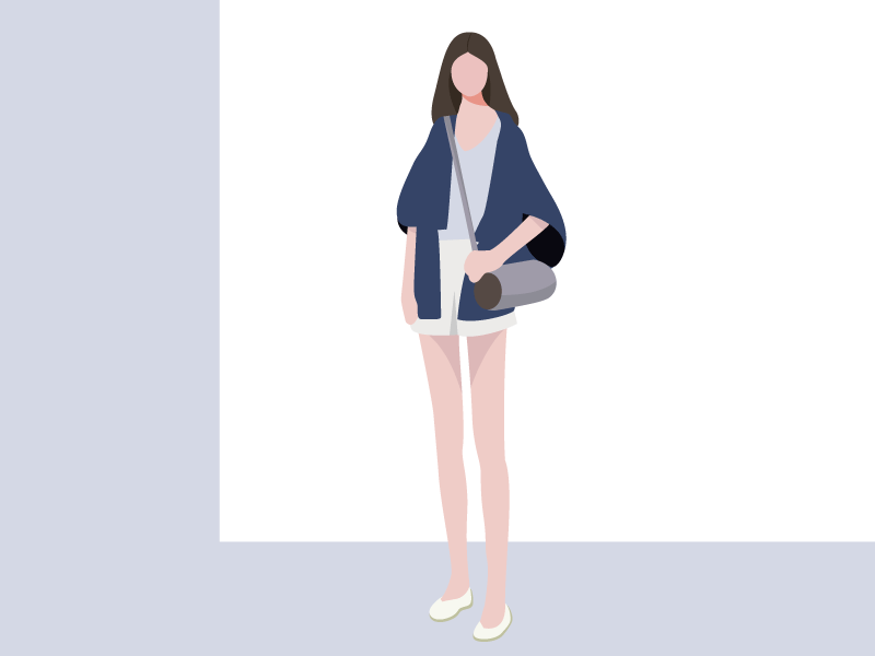 Chinese Girl art fashion flat girl icon illustration simple
