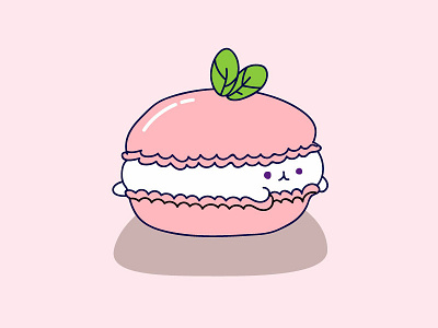 Macaron delicious design dessert flat food food and beverage illustration macaron simple