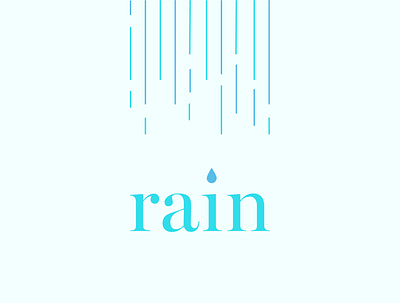 Rain branding design icon design logo vector