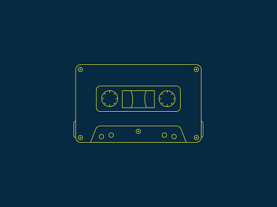 Cassette cassette cassette tape design designer icon icon design icons illustraion illustrator line text vector
