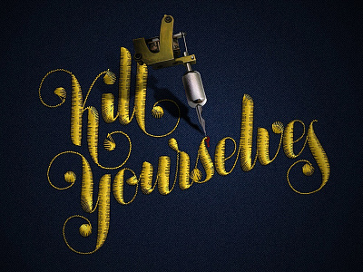 Kill Yourselves bill hicks hand lettering lettering typography