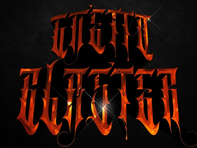 Ghetto Blaster lettering typography