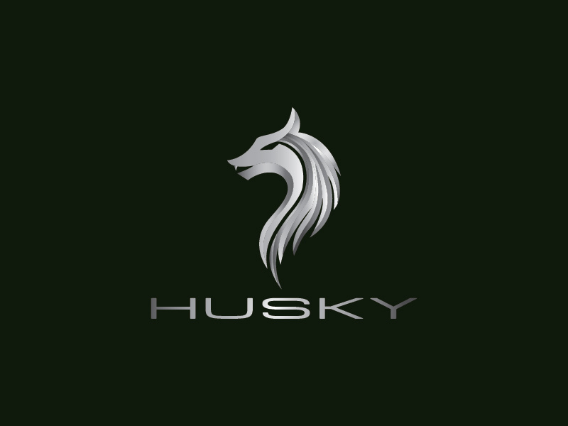 Husky Logo Design vector logo vector logo design husky logo dog animal logo