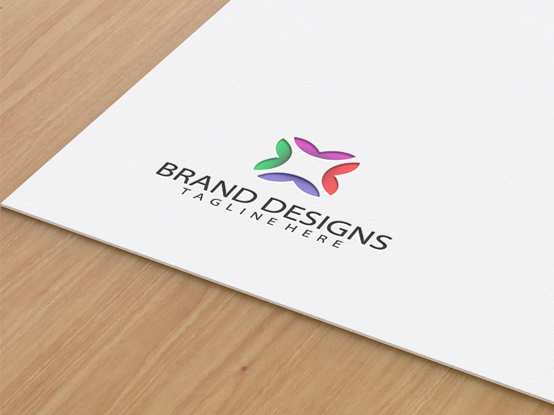 Download Free Psd Paper Logo Mockup by LendBrand for LendBrand on ...
