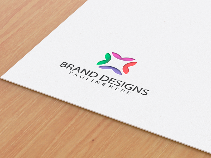 Download Free Psd Paper Logo Mockup by LendBrand for LendBrand on Dribbble