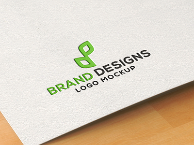 Premium Pressed Paper Logo Mockup