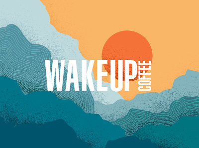 Wake Up Coffee - Identity & Illustration abstract branding coffee design identity illustration posm vector