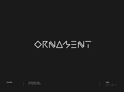 Ornament - Logo concept concept dribbble font letter lettering logo logotype type