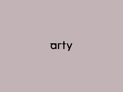 arty - minimalistic concept art arty branding free concept free logo identity letter lettering logo logotype unused