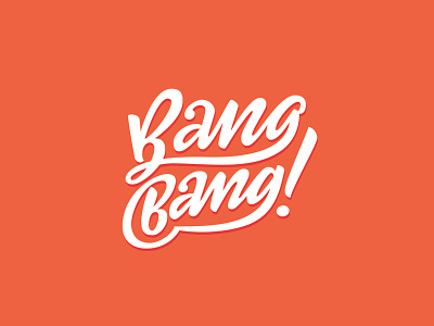 Bang Bang lettering logotype bangbang branding buy concept dribbble font for sale handlettering identity lettering logo logotype unused