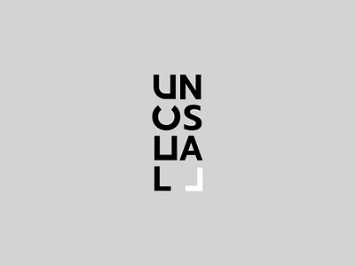 Unusual - work in progress branding concept dribbble identity logo logotype typography