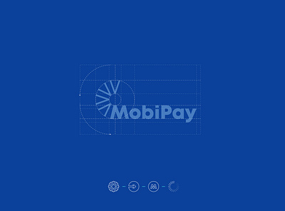 MobiPay | Payment Service branding dribbble font identity letter lettering logo logotype pattern