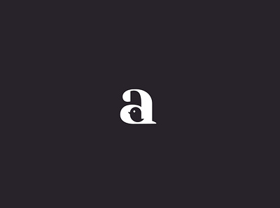 a + bird a concept dribbble font letter lettering logo logotype sketch