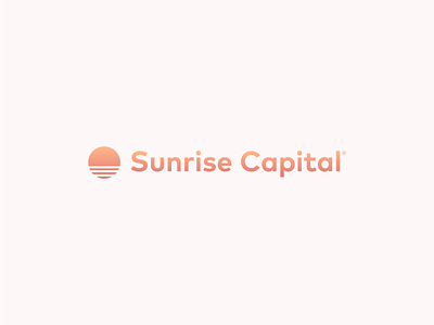 Sunrise Capital Logo art beauty brand design logo logodesign orange