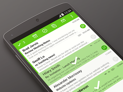 Redesigning enterprise mail android app email enterprise inbox mail ui