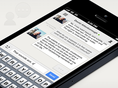 Gchat Conversation concept app gchat google chat google talk gtalk ios