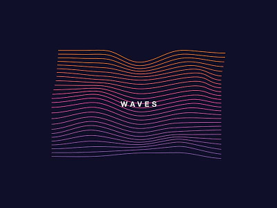 Waves gradient orange pink purple wave waves wavey