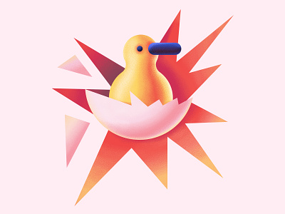 Duck character cute digital digitalillustration duck egg illustration vector