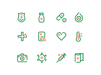 Medical Icon Part 1 abstract flat icon illustration medic medical minimalist outline simple
