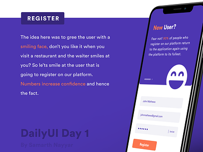 DailyUI challenge Day 1