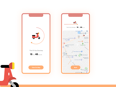 #DailyUI Day 14 Challenge android app clean countdown delivery design easy flat food illustrationer ios minimal simple swiggy ui ux uxer zomato