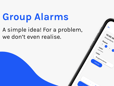 Group Alarm Application android app clean design flat ios ui uidesign ux ux ui design uxer