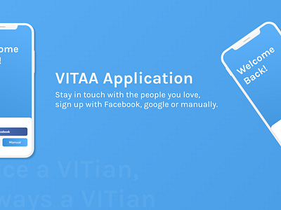 VITAA Application Official android app clean college design flat ios login official ui ui ux designer uidesign university ux ux ui design uxer