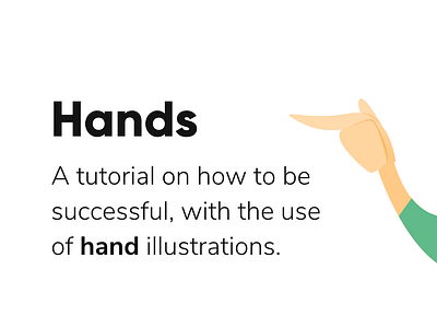 Hands a tutorial clean design flat illustration illustrationer logo vector