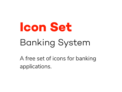 Banking Icon Set